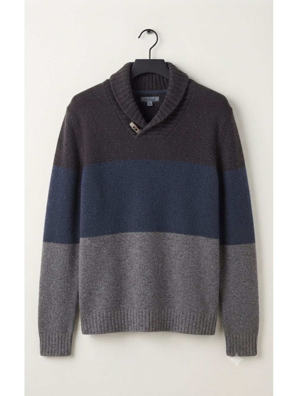 Method Colorblock Shawl Collar Sweater Men's Size XL Toggle Button Knit Pullover